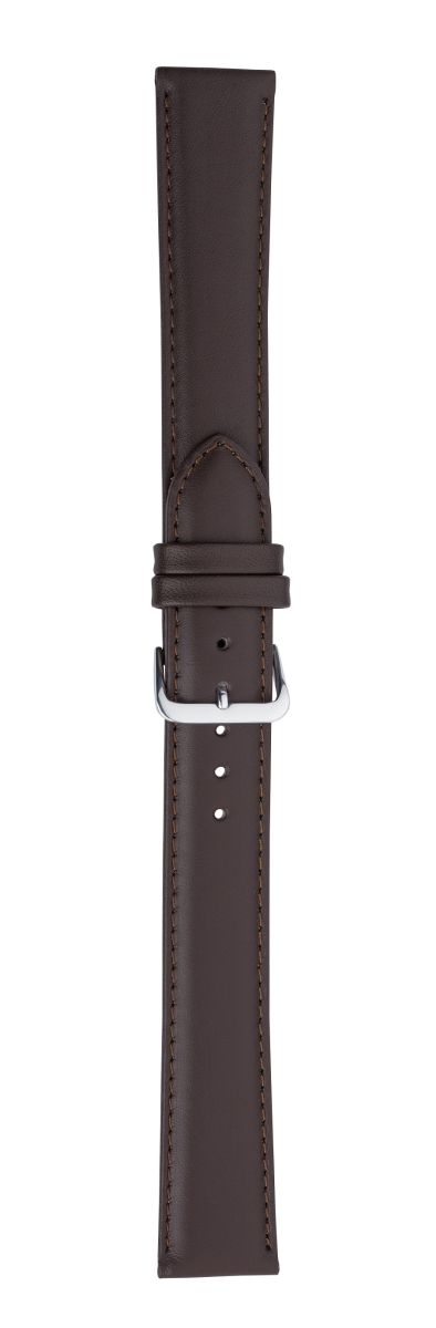 Eichmüller XXL Lederband Uhrenarmband 12,14,16,18,20 oder 22 mm glatt braun Dornschliesse