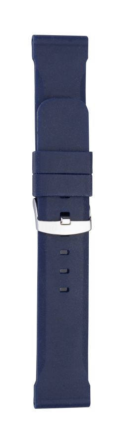 551 Eichmüller Silikonband Uhrenarmband 18,20,22 oder 24 mm blau Dornschliesse
