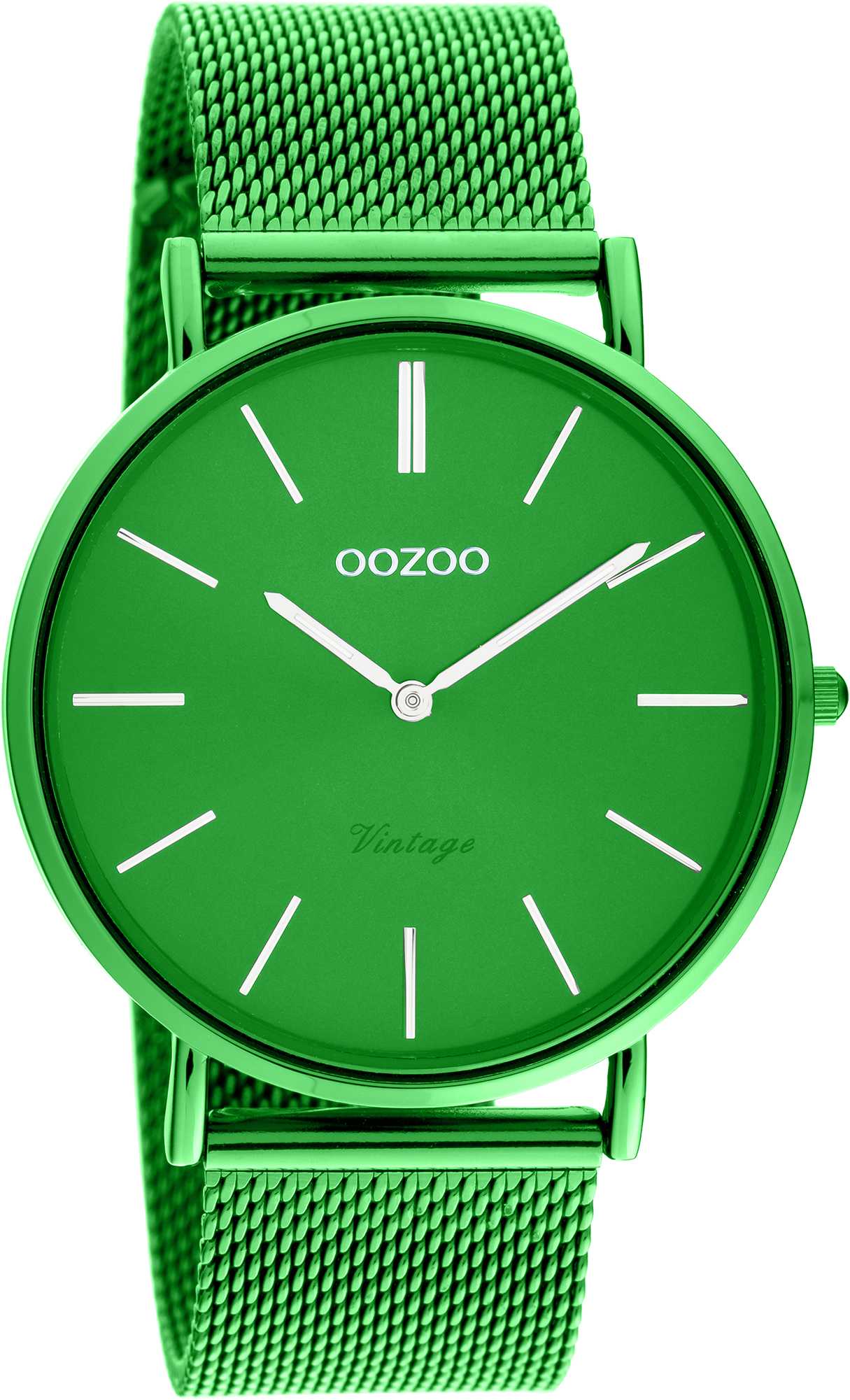 C20273 Oozoo Vintage Damenuhr C20273 Grün Milanaiseband 40 mm