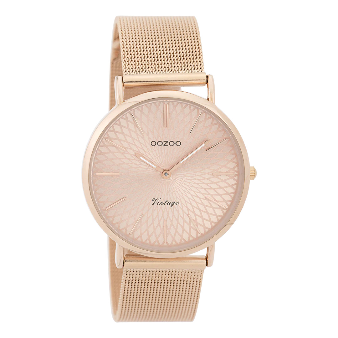 Oozoo Vintage Damenuhr C9344 IP-Rose Meshband 36 mm Oozoo Vintage Damenuhr C9344 IP-Rose Meshband 36 mm