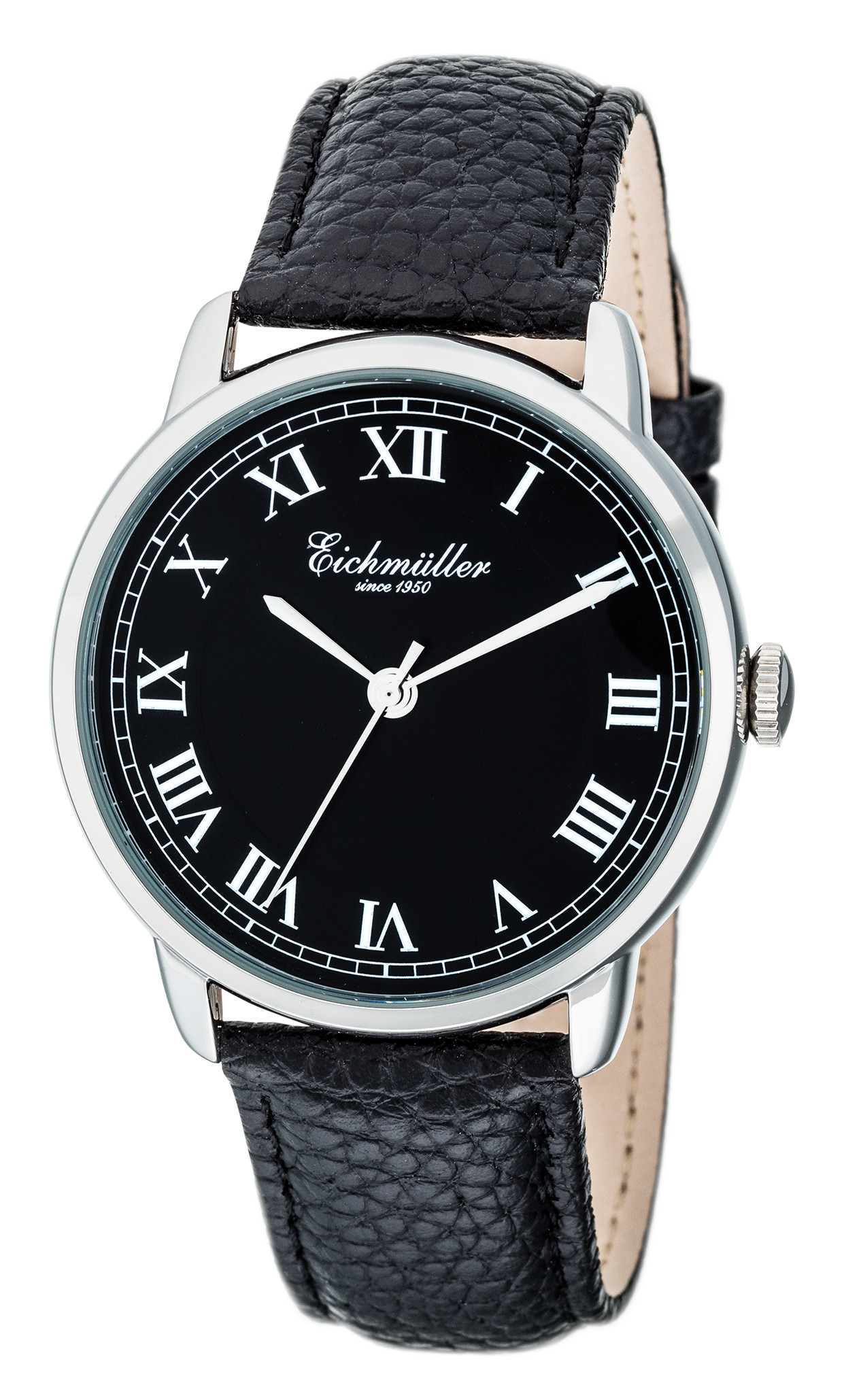 Eichmüller Klassische Herrenuhr RE1099 Silberfarben/Schwarz 40 mm