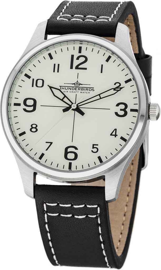 Thunderbirds Herrenuhr TB5000-10 Lederband 40 mm