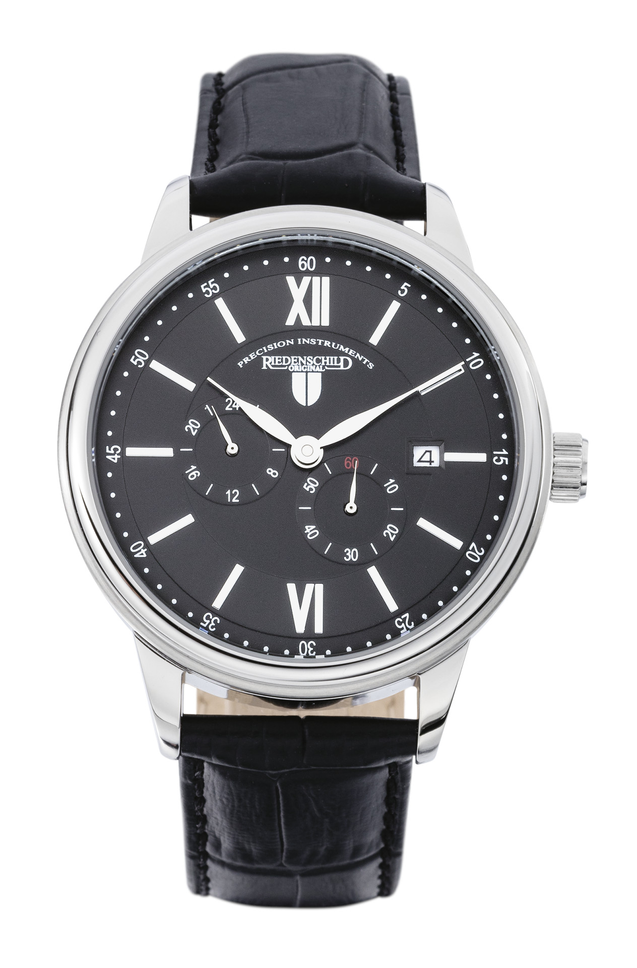 Riedenschild RS7606-01 Automatikuhr Schwarz Lederband 42 mm