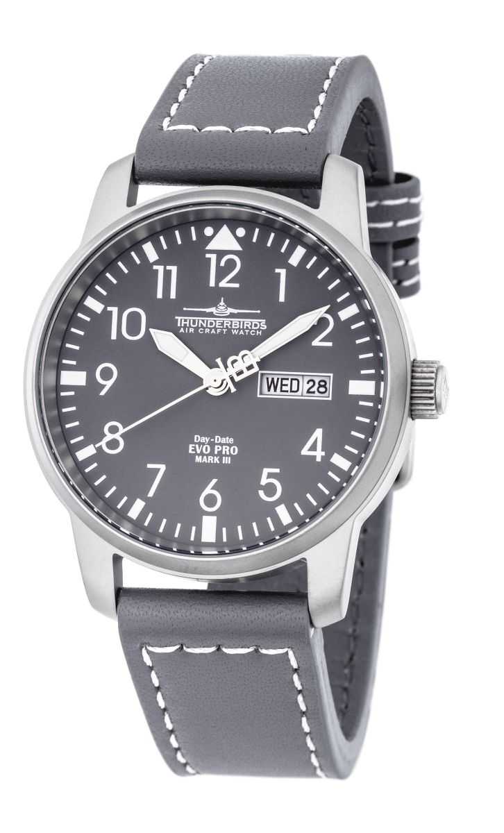 Thunderbirds EvoPro Flieger Herrenuhr TB1068-07 - Lederband - 40 mm
