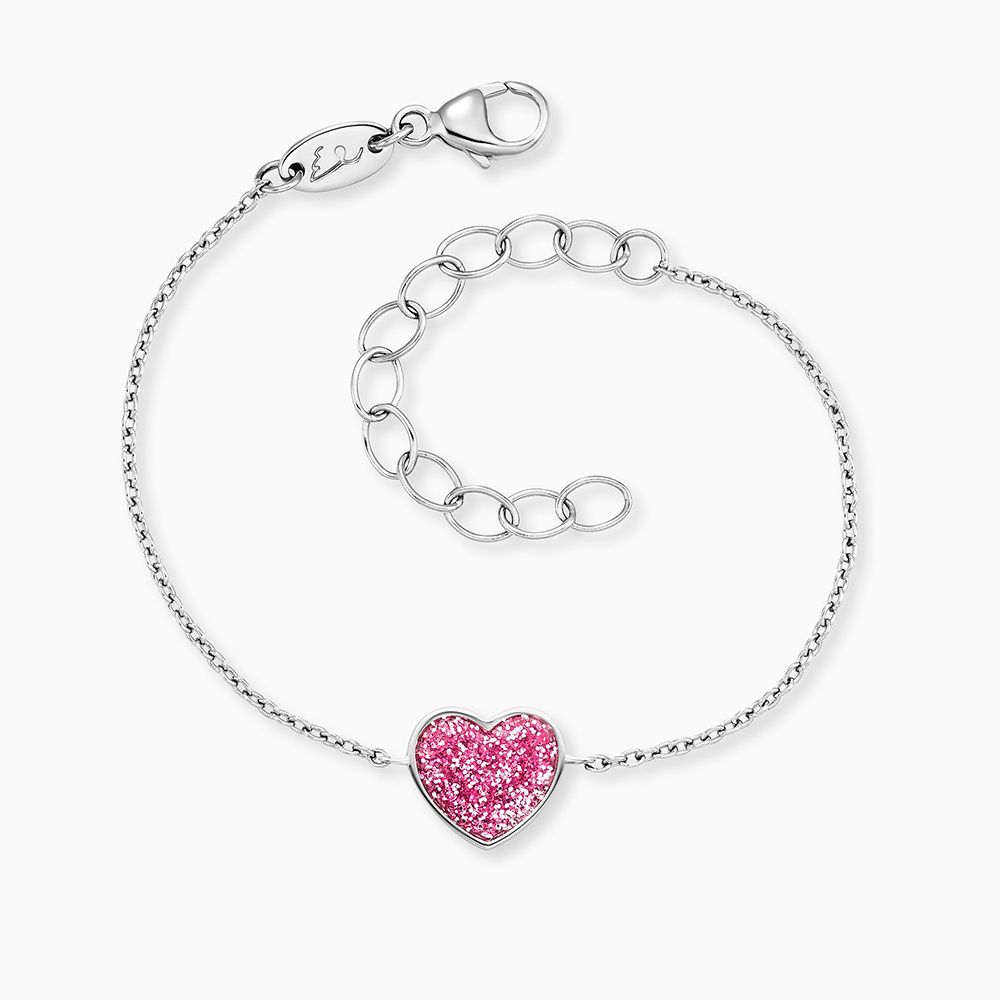 Herzengel Armband Armkette Glitzerherz Silber 10 x 11 mm Herzengel Armband Armkette Glitzerherz Silber 10 x 11 mm