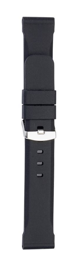 550 Eichmüller 550 Silikonband Uhrenband 18,20,22 oder 24 mm schwarz Dornschliesse