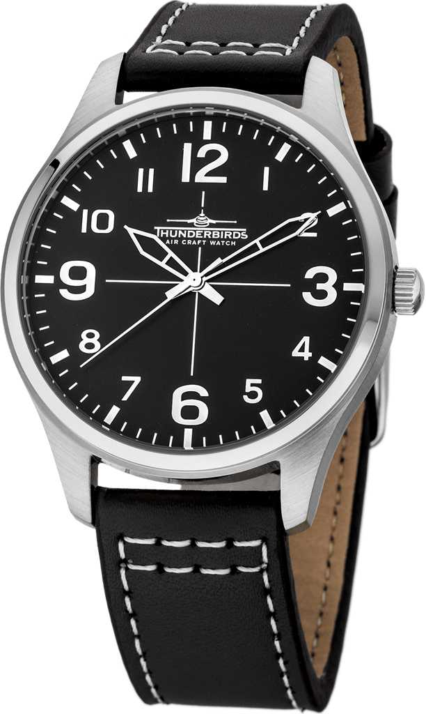 Thunderbirds Herrenuhr TB5000-06 Lederband 40 mm