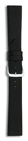 Eichmüller Lederband Uhrenarmband 10,12,14,16,18 oder 20 mm glatt schwarz mit Dornschliesse