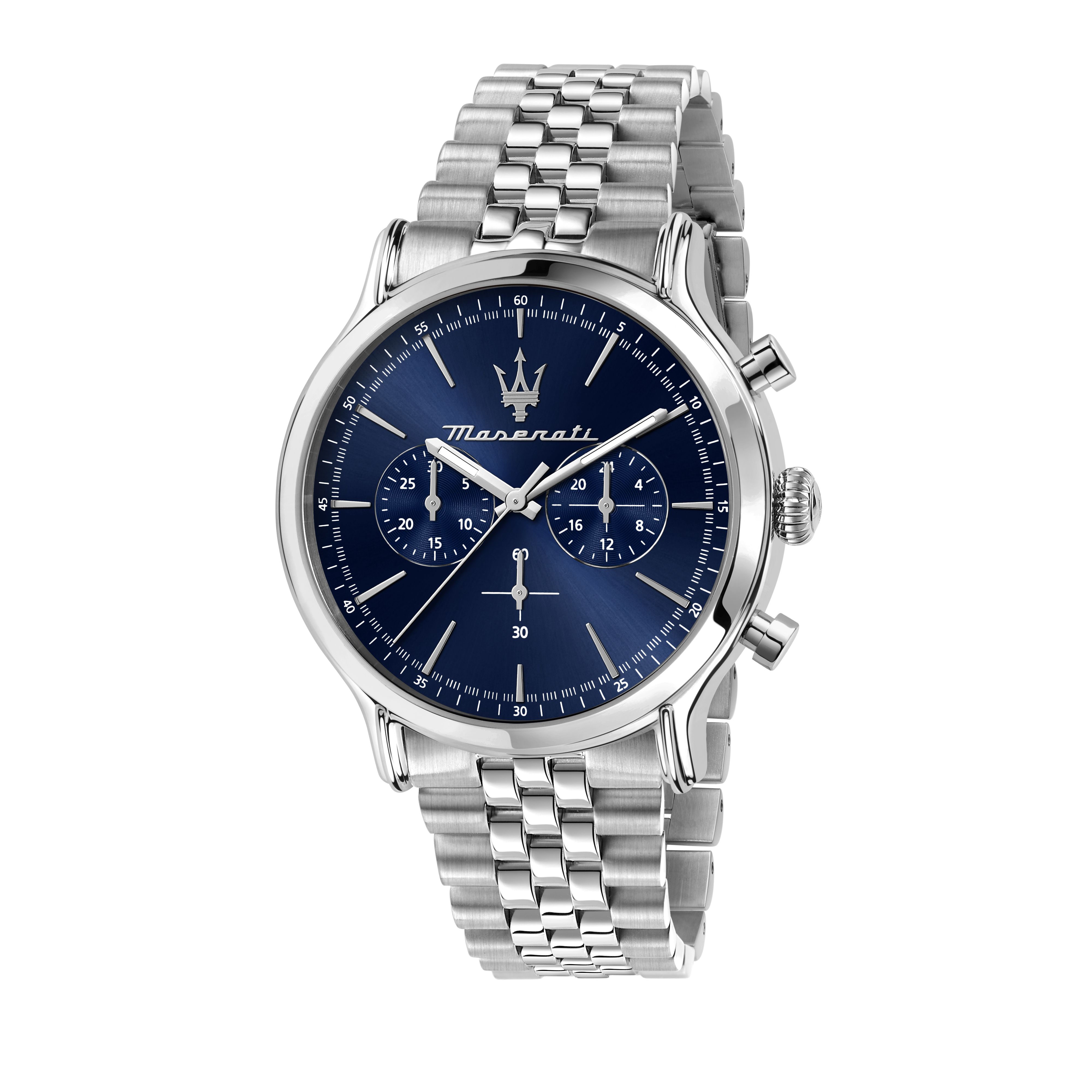 Maserati Epoca Chronograph R8873618024 Blau Edelstahlband 42 mm Maserati Epoca Chronograph R8873618024 Blau Edelstahlband 42 mm
