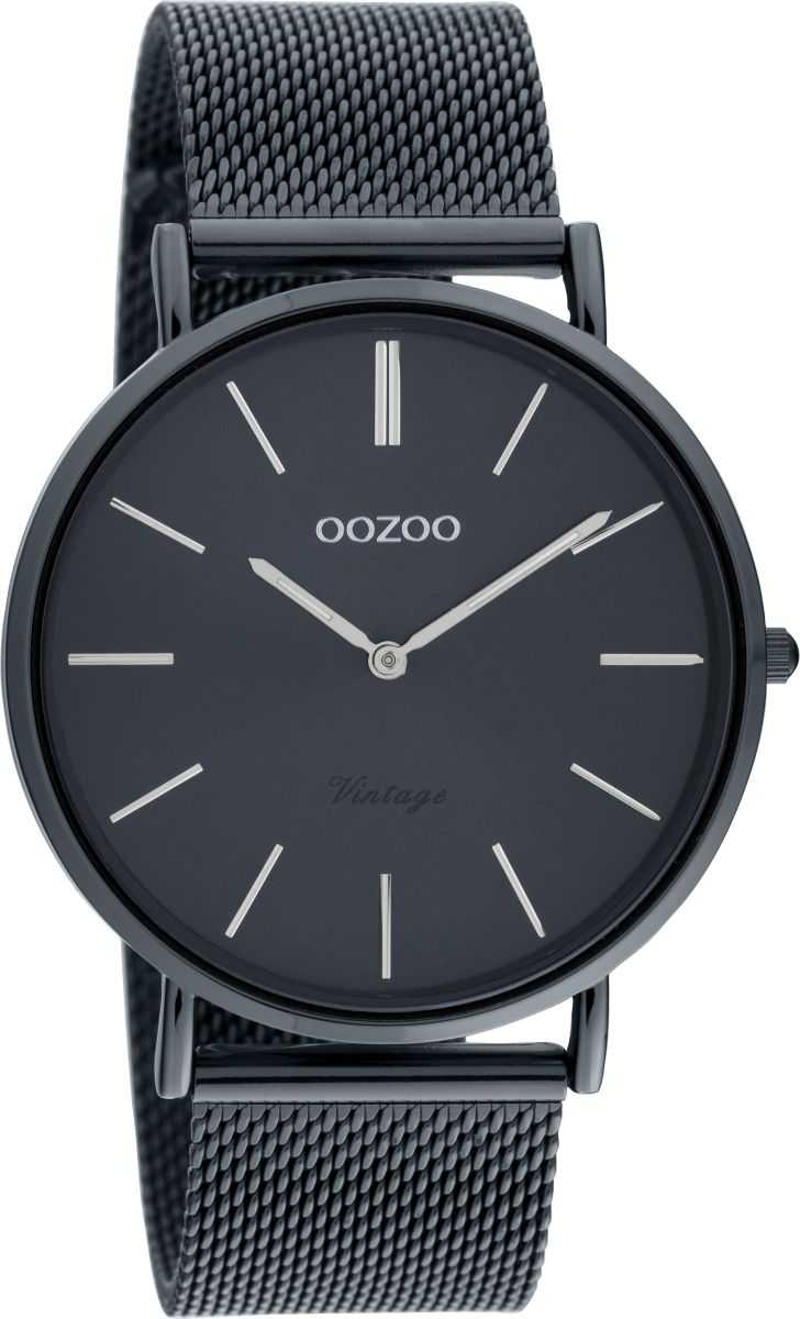 C20003 Oozoo Vintage Damenuhr C20003 Dunkelblau Milanaiseband 40 mm