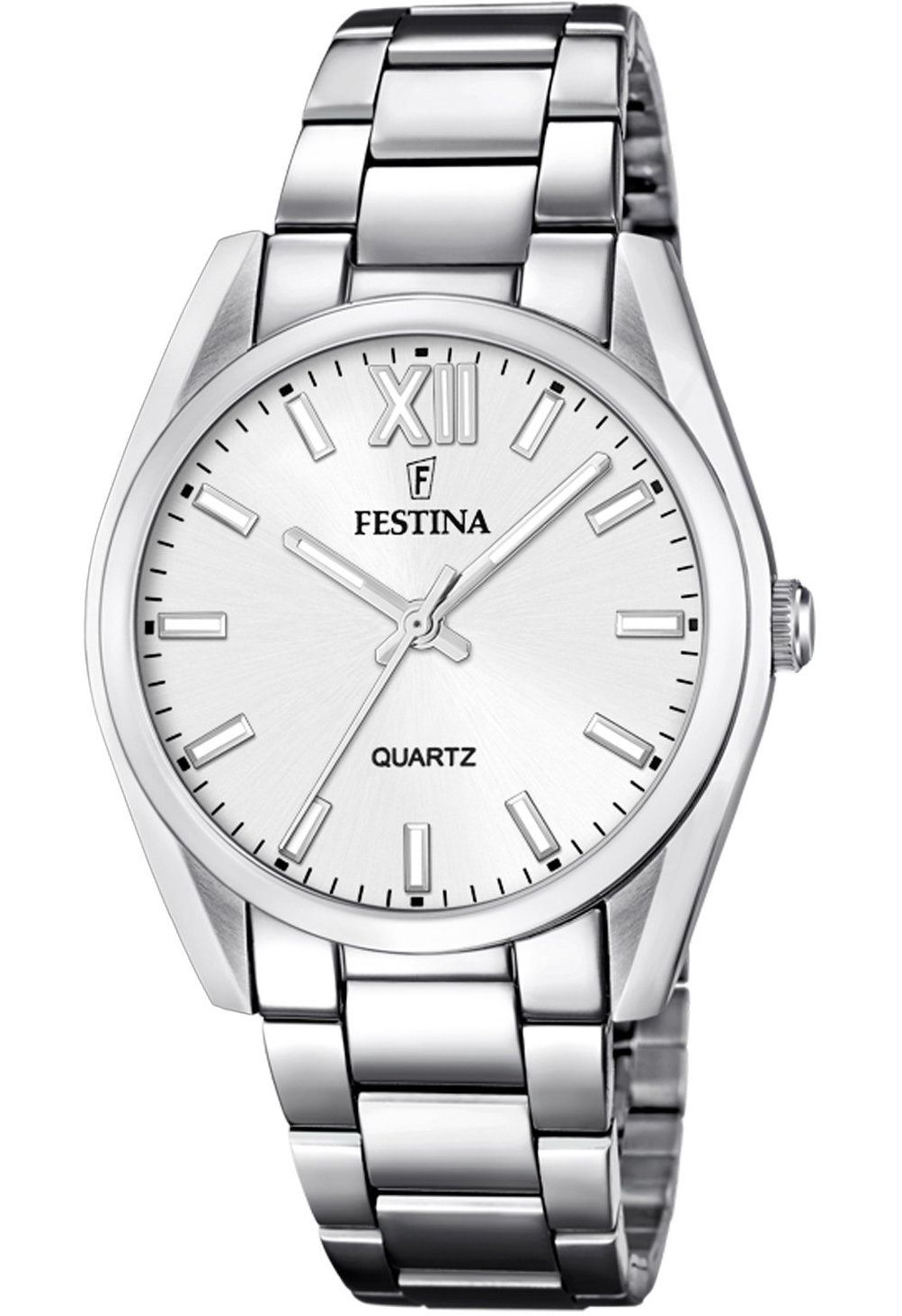Festina Boyfriend Damenuhr F20622-1 Silbern Edelstahlband 36,8 mm