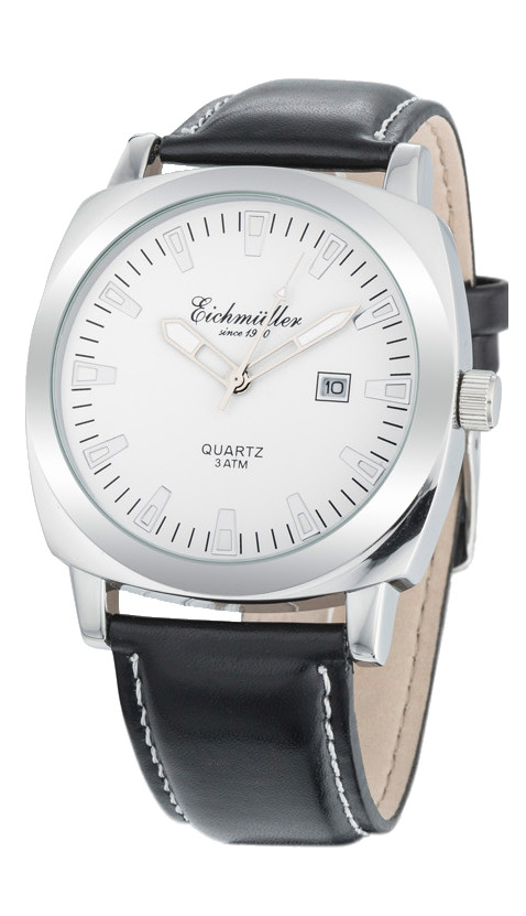 Eichmüller RE1171 Elegante Herrenuhr Weiss 44 mm