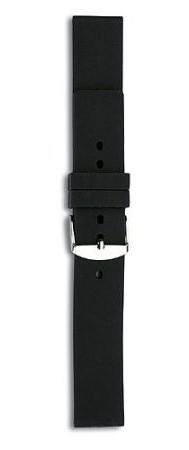 f0dc8a577e1b6cf84fe9cd41c597f36c Eichmüller 515 Silikonband Uhrenband 12,14,16,18,20 oder 22 mm schwarz Dornschliesse