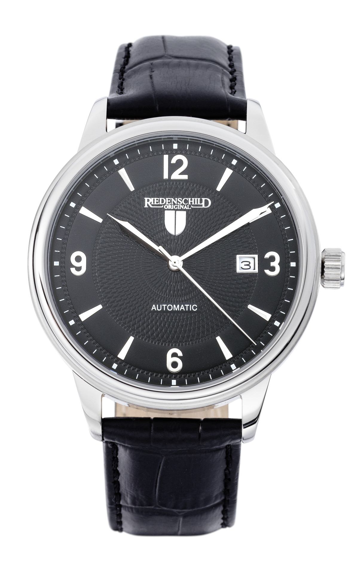 Riedenschild RS7605-02 Automatikuhr Schwarz Lederband 42 mm