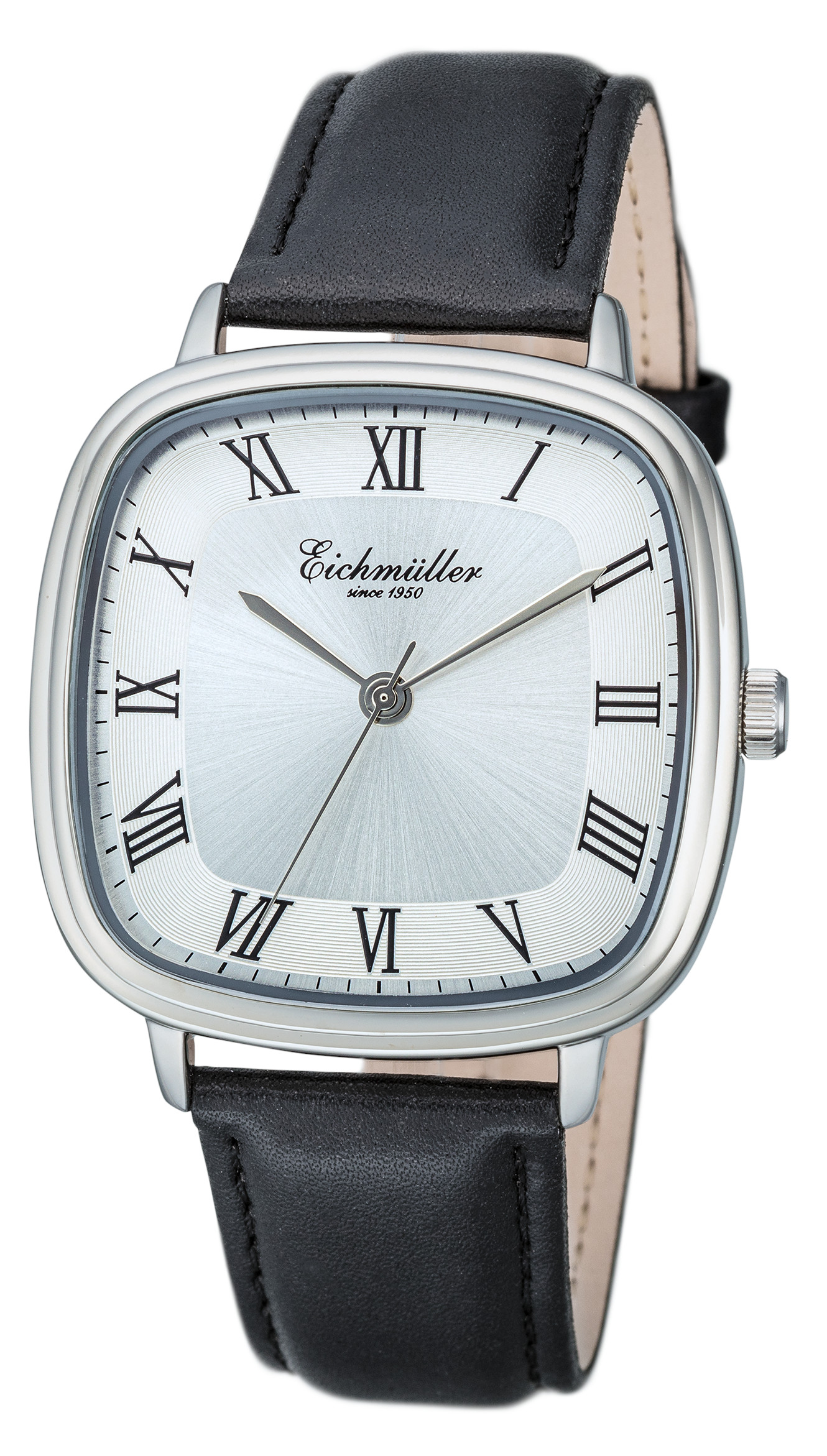 Eichmüller Klassische Herrenuhr RE1143 Silberfarben Schwarz 39 mm