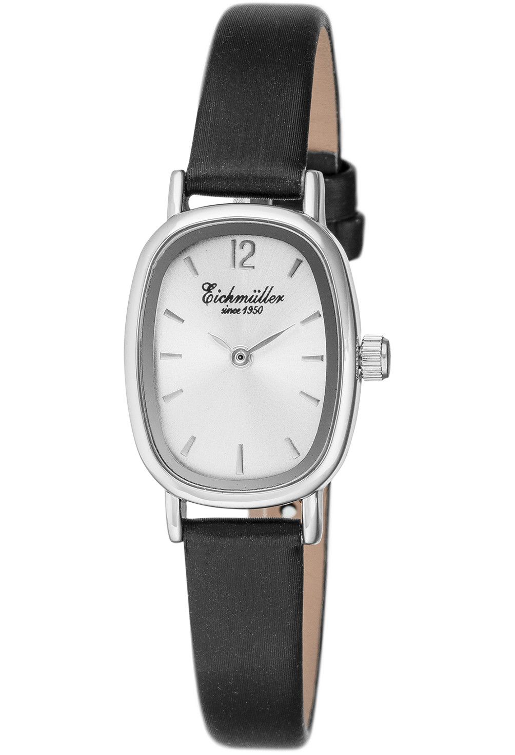 Eichmüller Klassische Damenuhr RE1089 Silberfarben Schwarz 20x26 mm