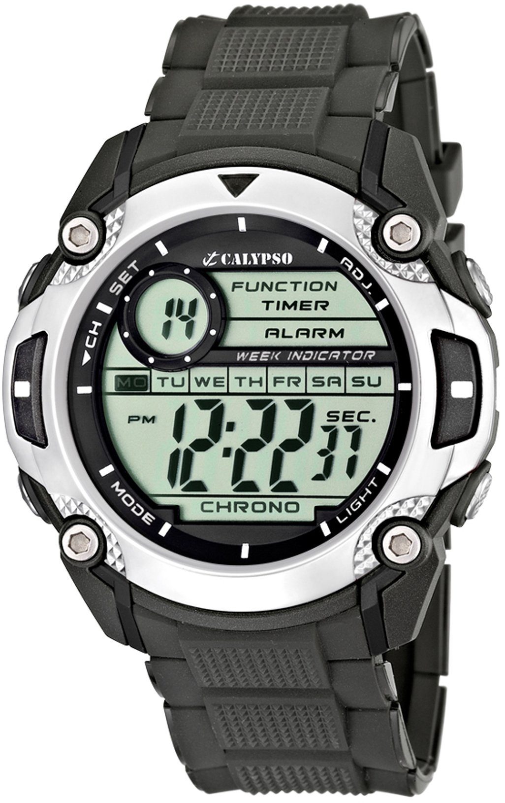 Calypso Herrenuhr K5577-1 Schwarz Kunststoffband 47,2 mm Calypso Herrenuhr K5577-1 Schwarz Kunststoffband 47,2 mm
