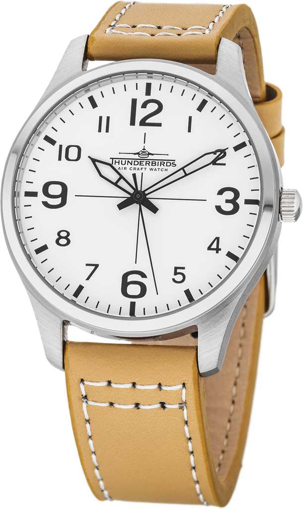 Thunderbirds Herrenuhr TB5000-01 Lederband 40 mm