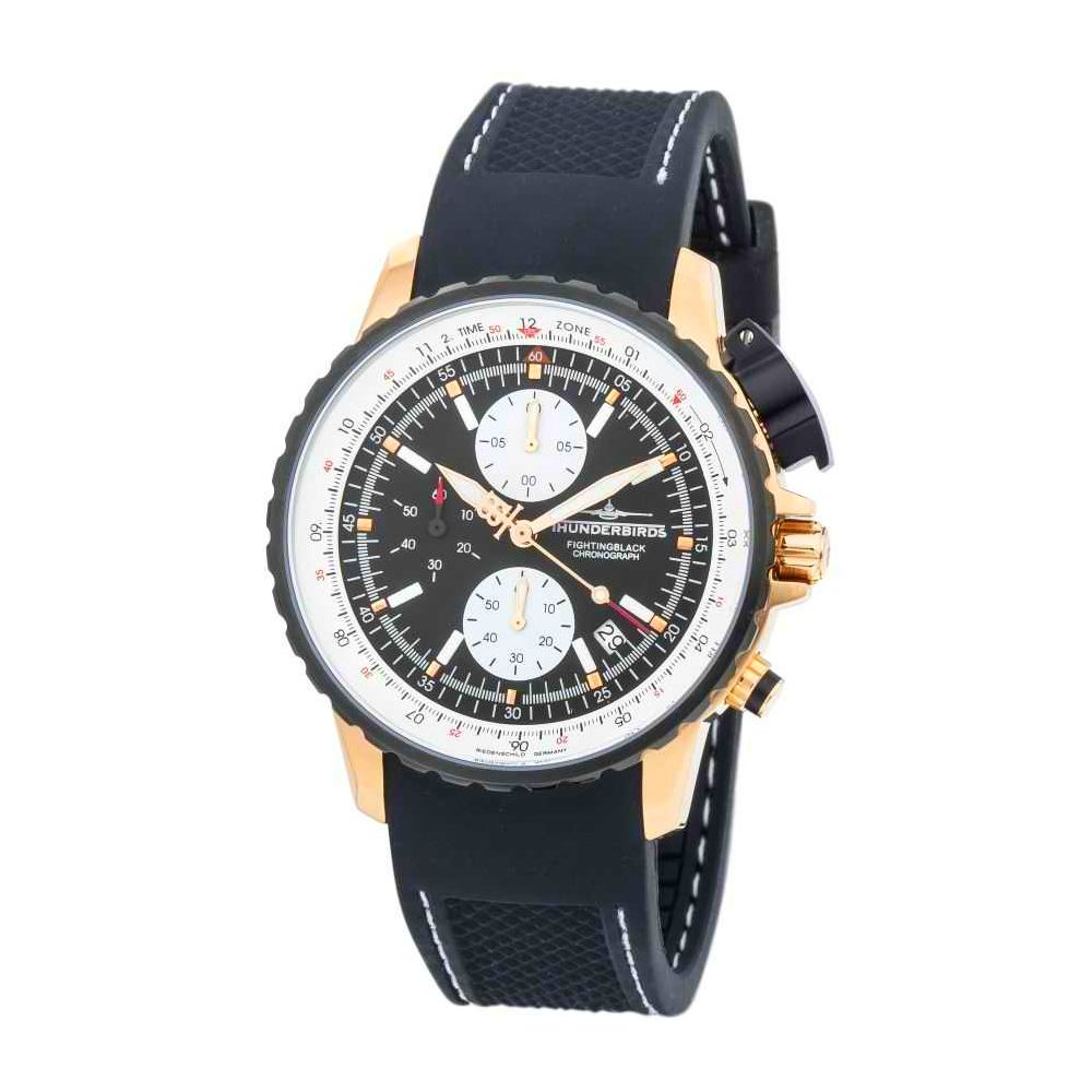 Thunderbirds Fighting Black Chronograph TB1057-02 Silikonband 43 mm
