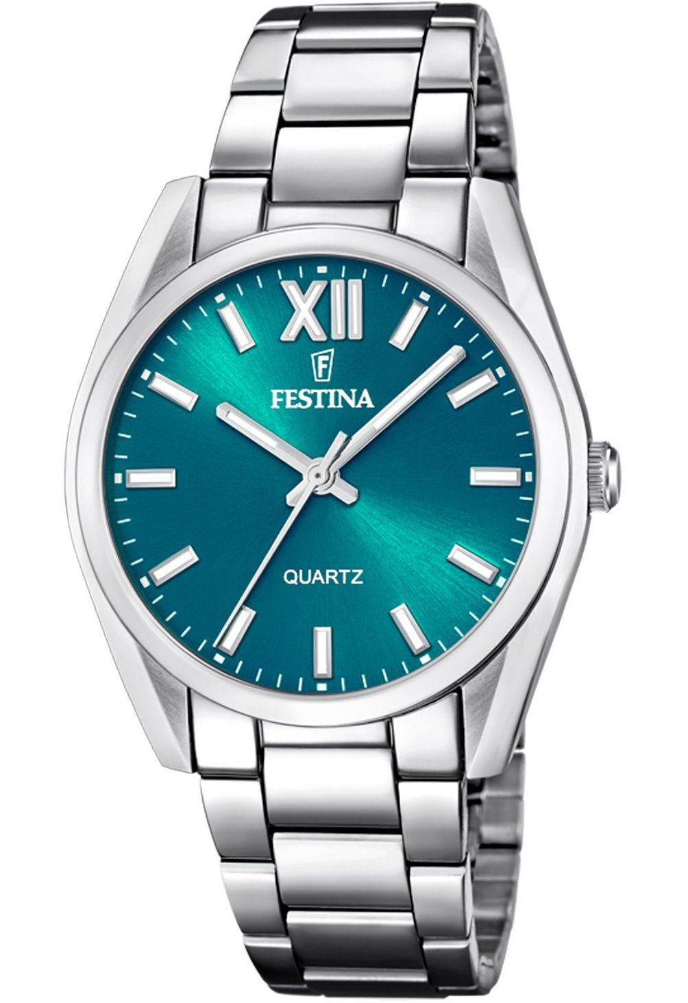Festina Boyfriend Damenuhr F20622-C Petrol Edelstahlband 36,8 mm