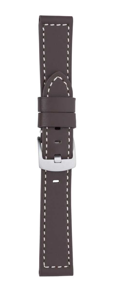Eichmüller Lederband Uhrenarmband 20,22,24 oder 26 mm dunkelbraun weich Dornschliesse