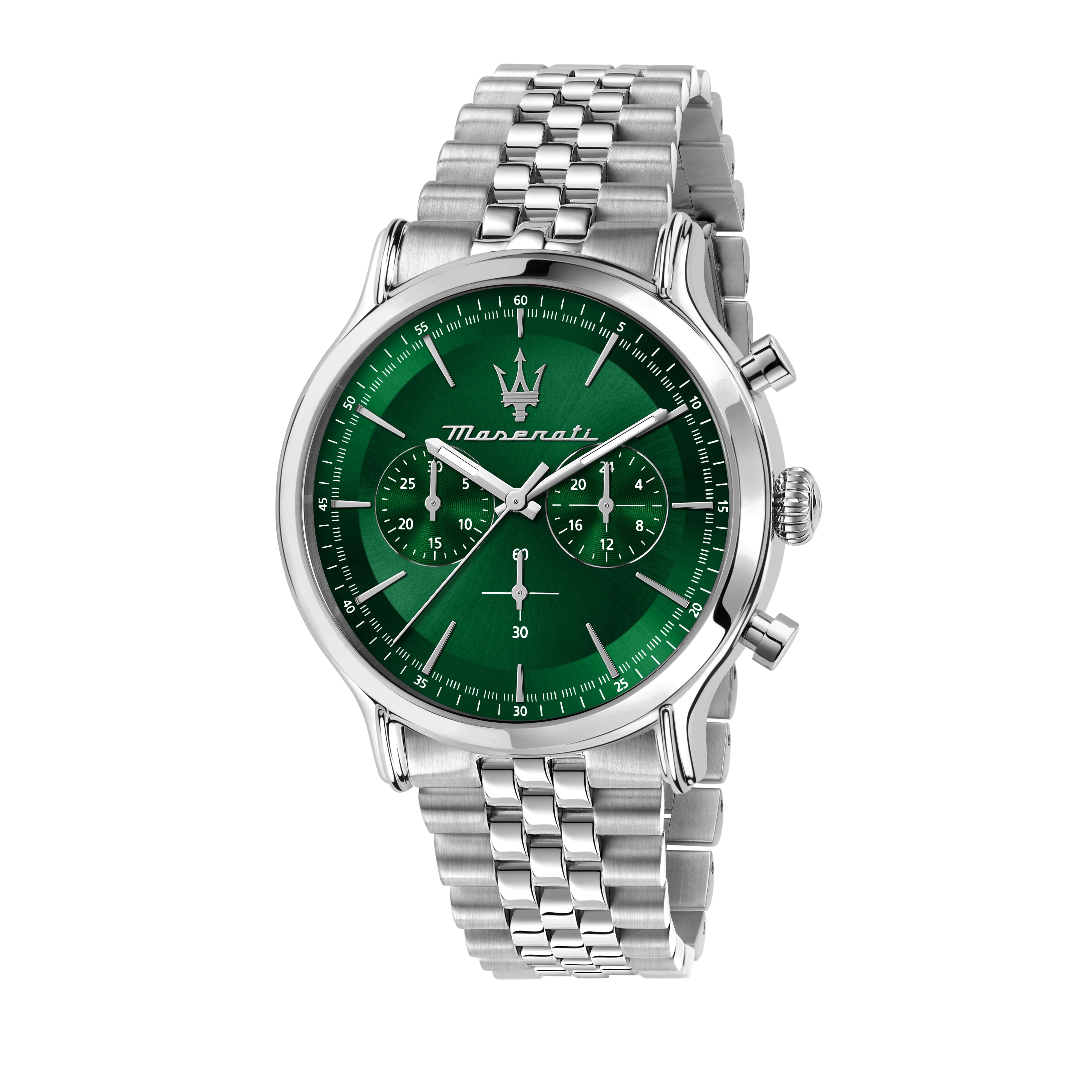 Maserati Epoca Chronograph R8873618033 Grün Edelstahlband 42 mm