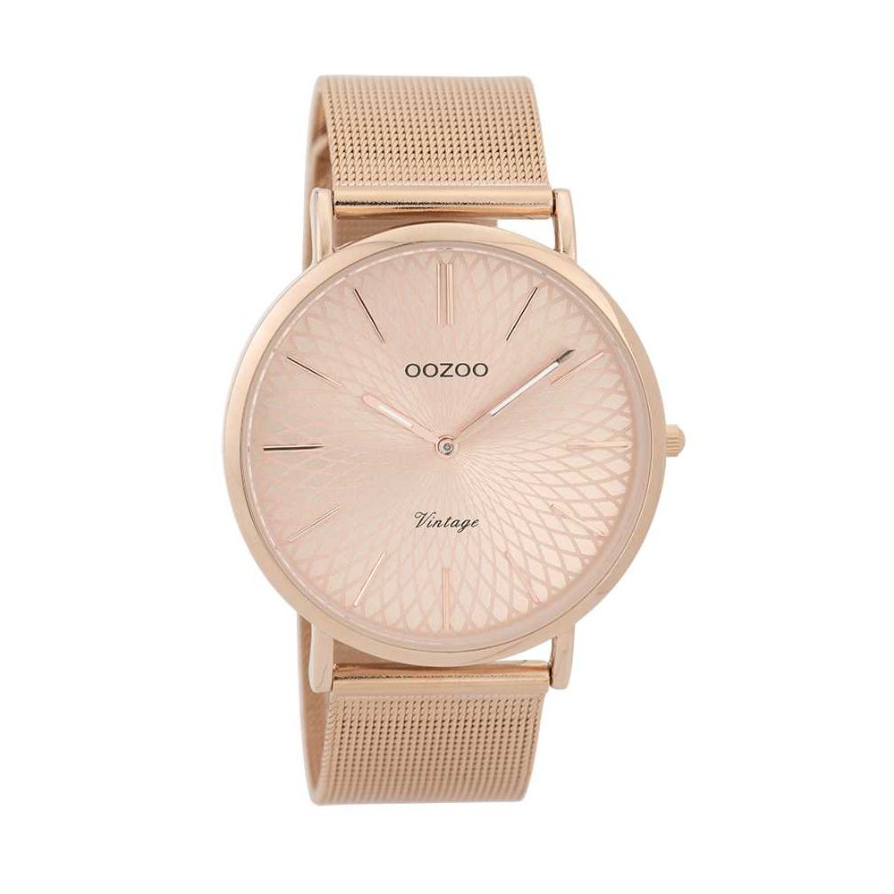 C9343 Oozoo Vintage Damenuhr C9343 - rose - Meshband - 40 mm