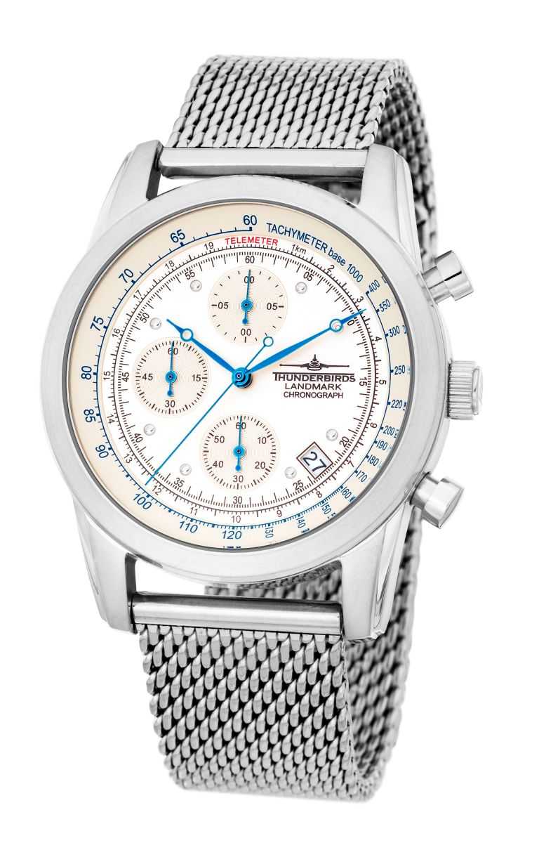 Thunderbirds Landmark Chronograph TB1000-01 - Milanaiseband - 40 mm