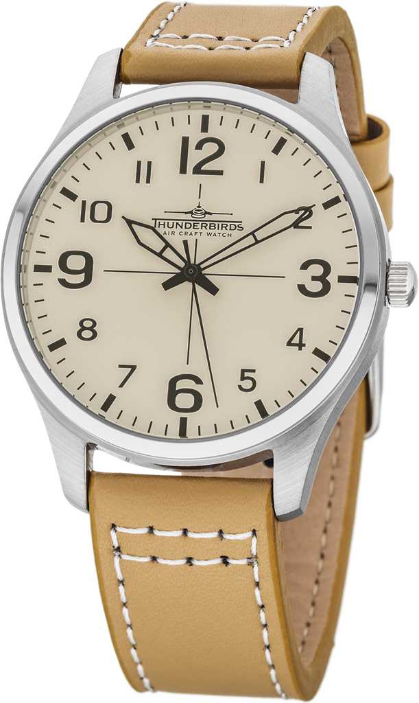Thunderbirds Herrenuhr TB5000-04 Lederband 40 mm