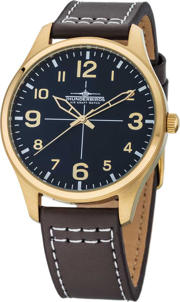 Thunderbirds Herrenuhr TB5000-16 Lederband 40 mm