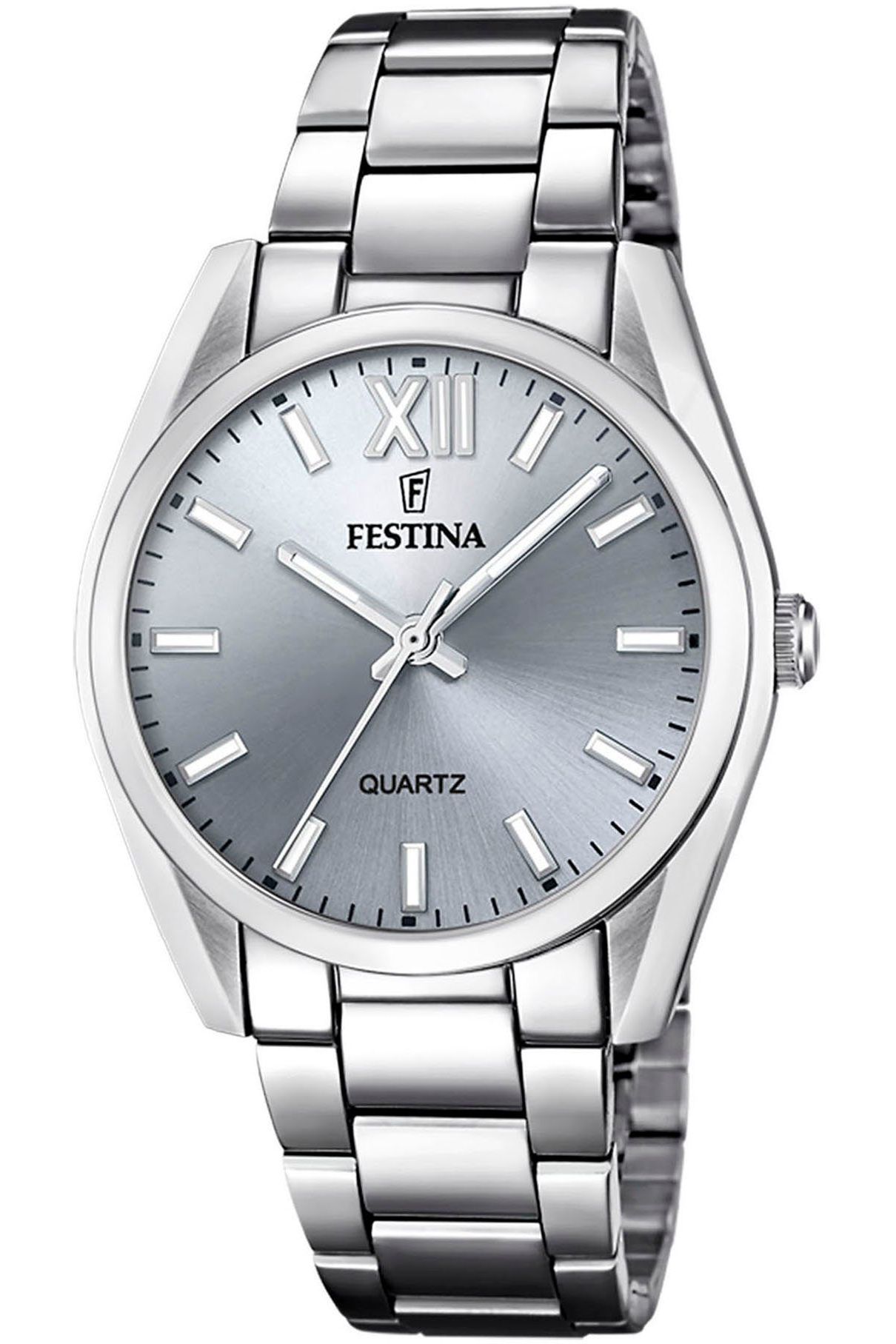 Festina Boyfriend Damenuhr F20622-J Silbern Edelstahlband 36,8 mm