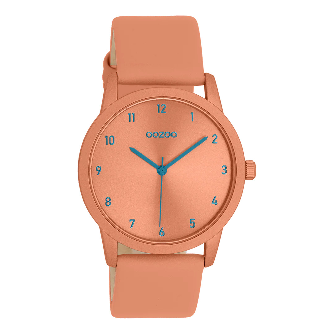 Oozoo Damenuhr C11540 Orange Lederband 38 mm