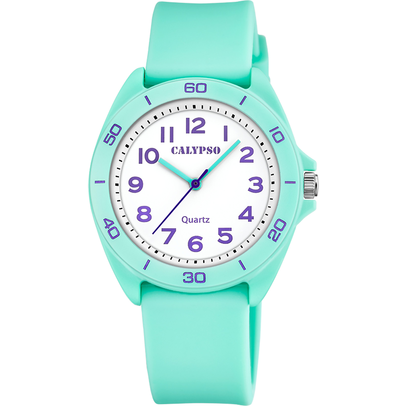 Calypso Trendy Damenuhr K5833-3 – Türkis/Weiß 36 mm 10 Bar