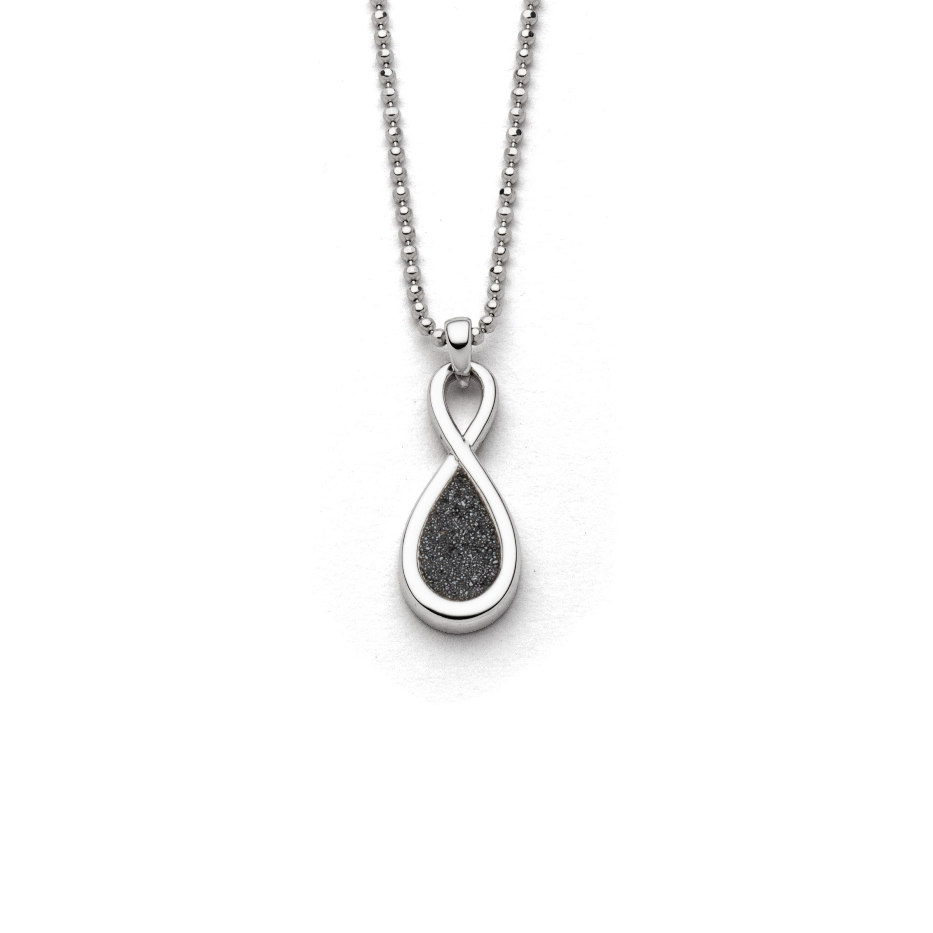 DUR Halskette K2931 „Forever II“ 925er Silber Lavasand 45 cm