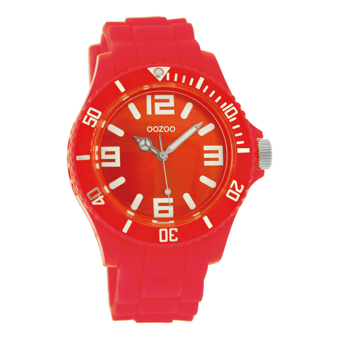 Oozoo Armbanduhr C4282 Fluo Pink Silikonband 43 mm Oozoo Armbanduhr C4282 Fluo Pink Silikonband 43 mm