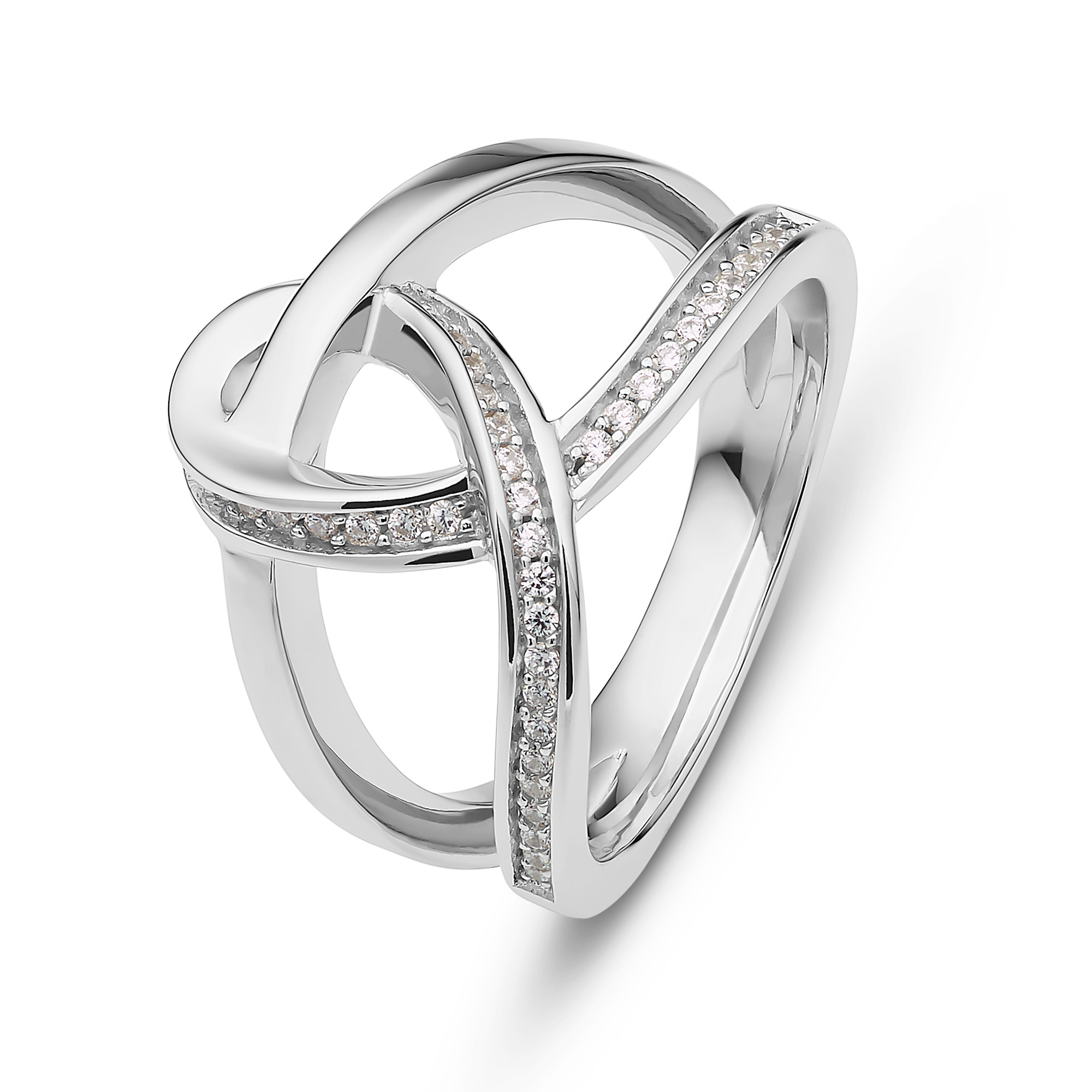 JETTE Infinity Ring für Damen 925 Silber mit Zirkonia JETTE Infinity Ring für Damen 925 Silber mit Zirkonia