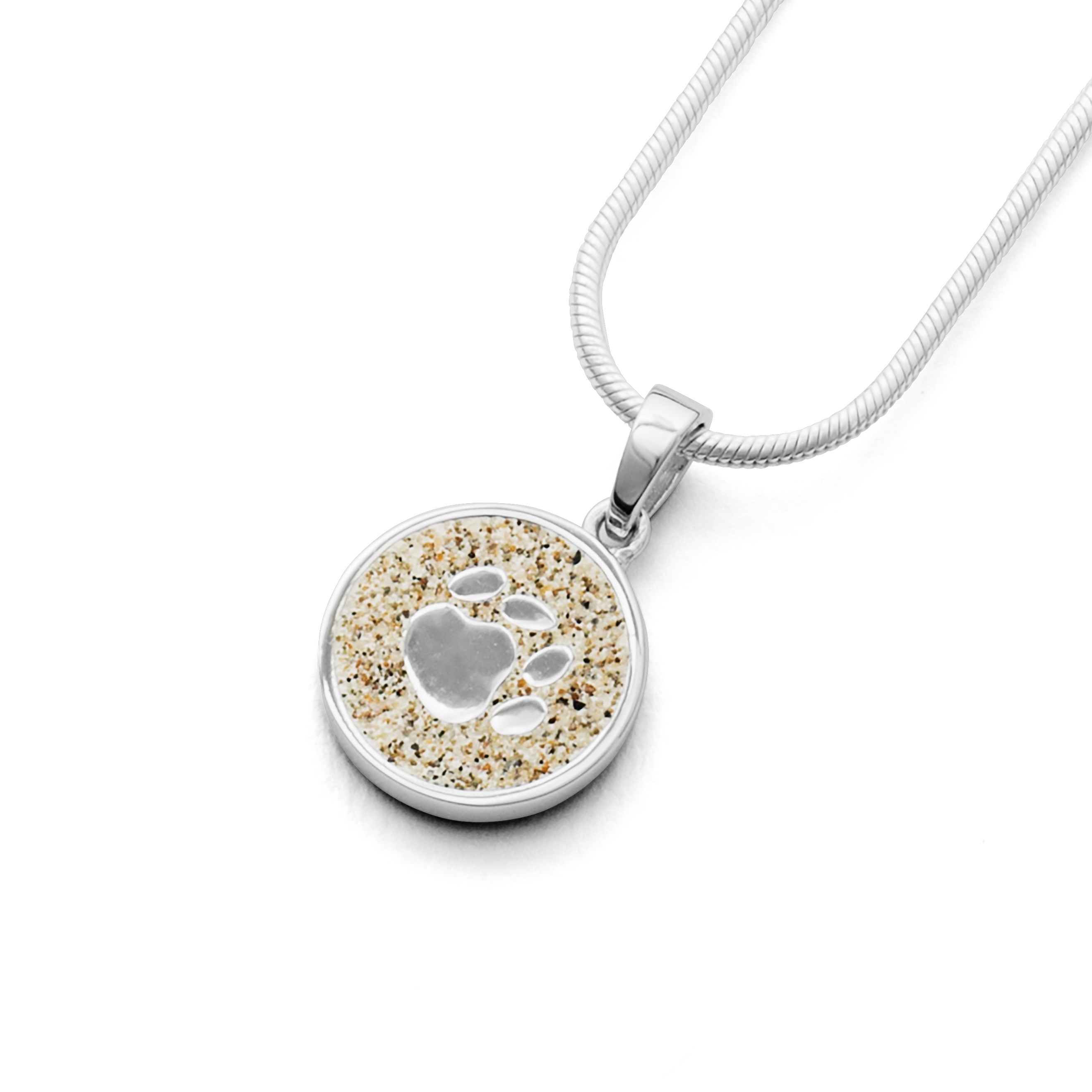 DUR Anhänger P2933 „Lucky Dog Strandsand" Silber 15 mm DUR Anhänger P2933 „Lucky Dog Strandsand" Silber 15 mm