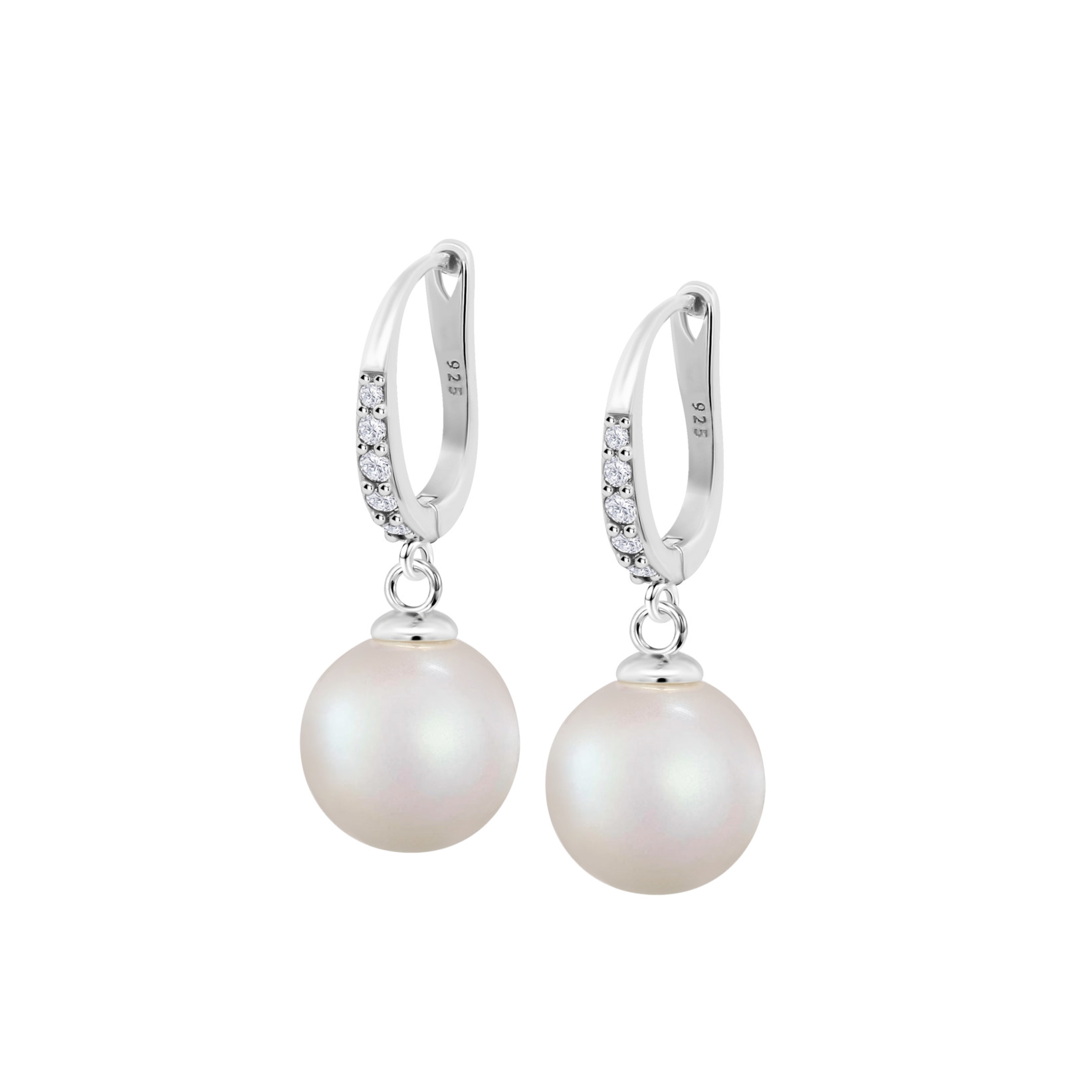 Lotus Silver LP3318-4/1 Ohrstecker "Pearls" Perle Zirkonia 10 mm