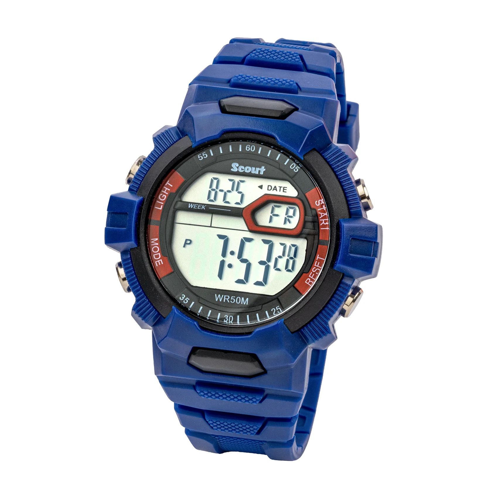Scout The Digi Kinder Digitaluhr 165000002 Blau Kunststoffband 36 mm