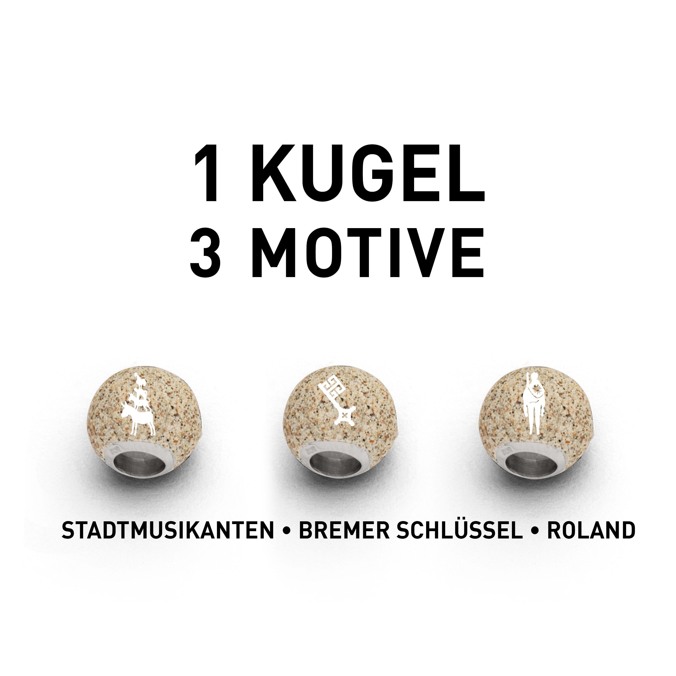 DUR P3556 „Bead Bremen" Stadtmusikanten Schlüssel Roland 11 mm