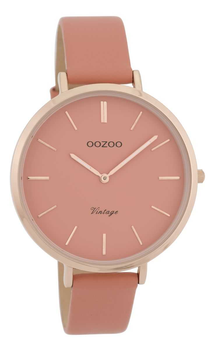 Oozoo Vintage Damenuhr C9806 rose rosa Lederband 40 mm