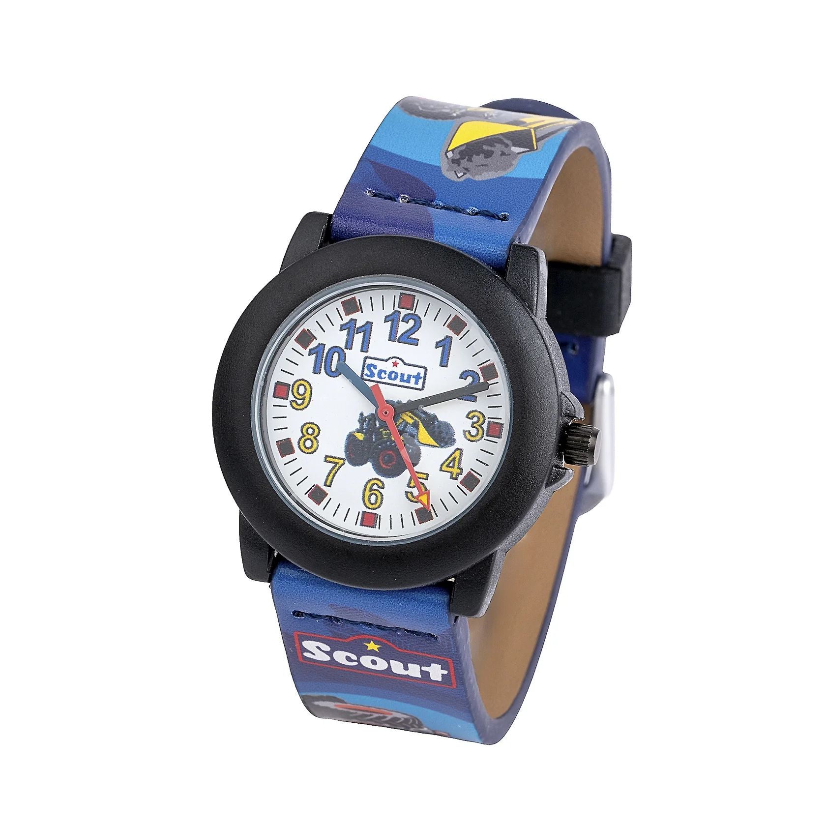 Scout Kinderuhr Crystal 164000010 Landmaschinen – Lernuhr 30 mm, 5 Bar wasserdicht