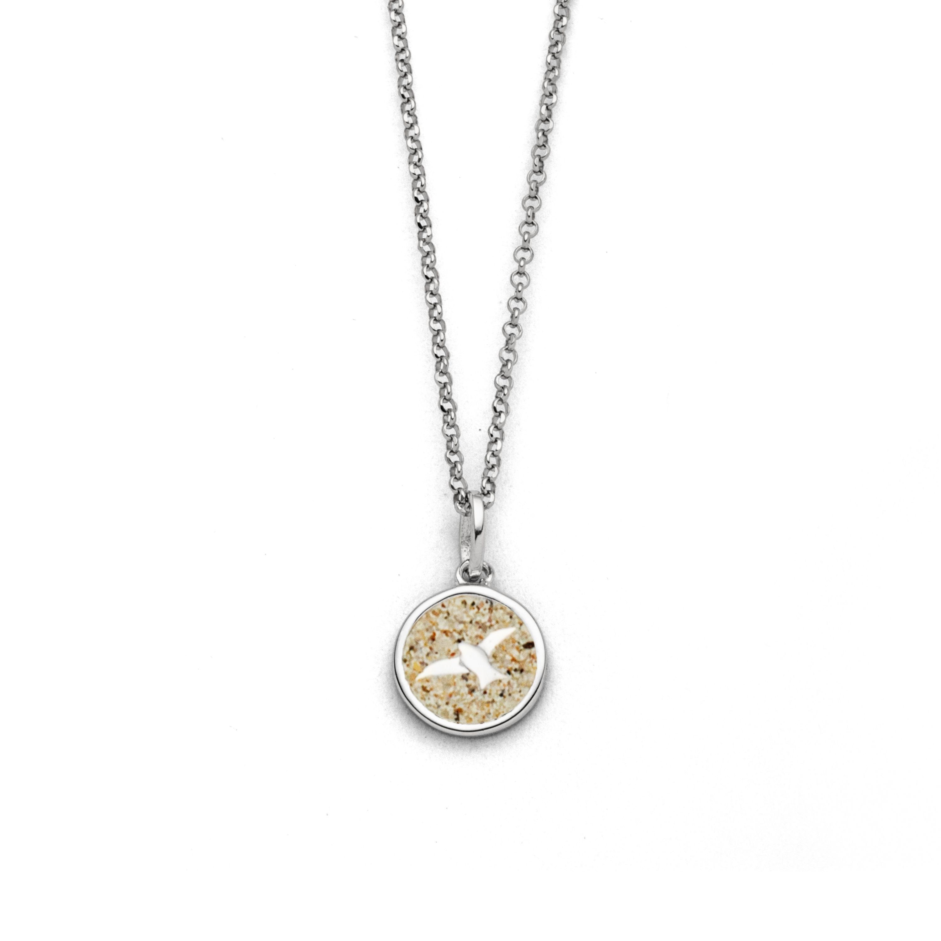 DUR Halskette K2671 „Möwe 2.0“ Silber Strandsand 42 cm