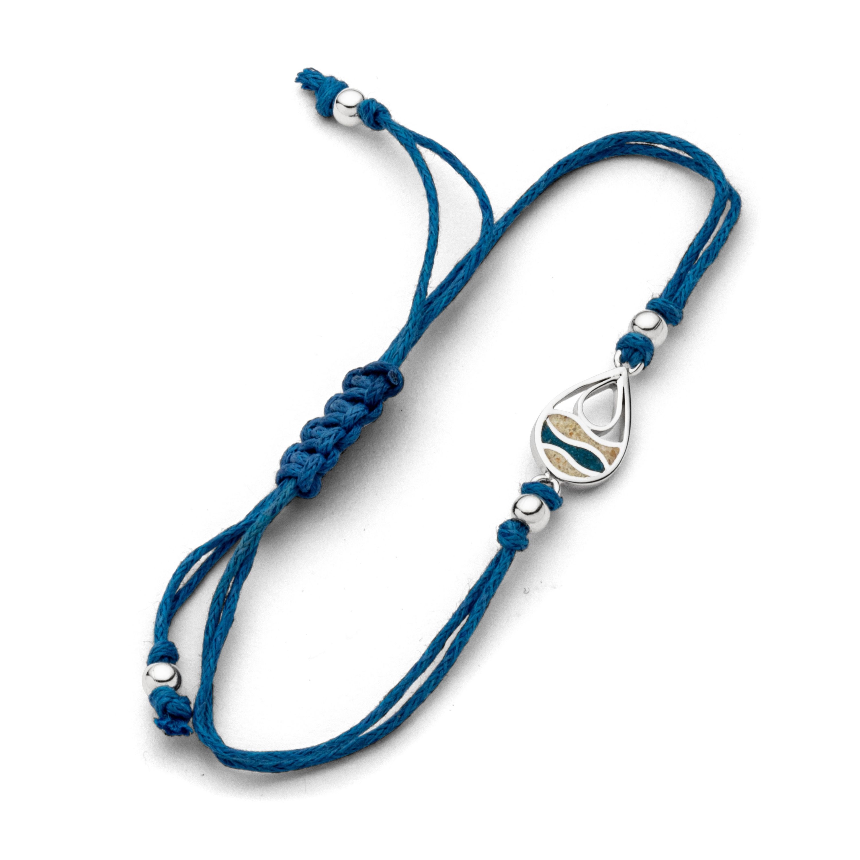 DUR Armband A1965 „Strandwellen Drop“ Strandsand/Steinsand dunkelblau