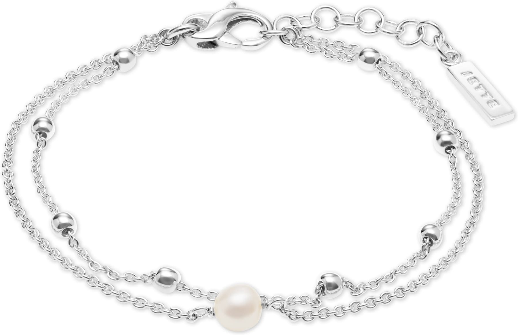 JETTE Joy 88601726 Armband mit Perle für Damen Silber 17+3 cm