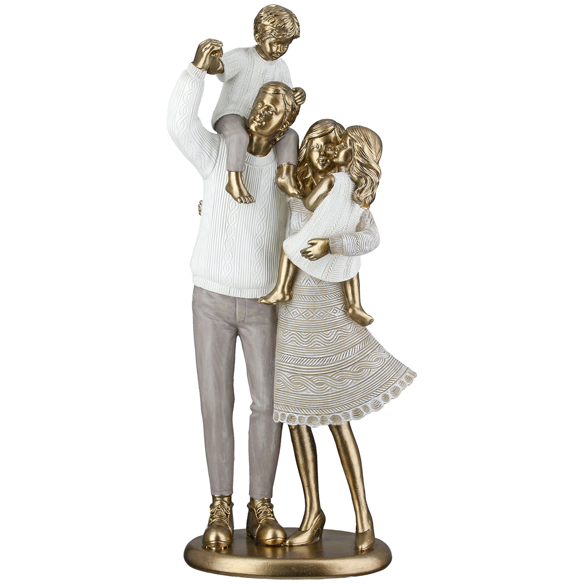 Gilde Dekoobjekt 59660 Familie "Loving Family" Kunstharz - 13x29,5 cm