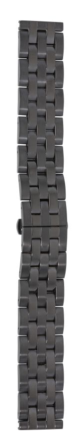 Eichmüller Edelstahl Uhrenband 20 oder 22 mm schwarz matt Butterfly-Schliesse