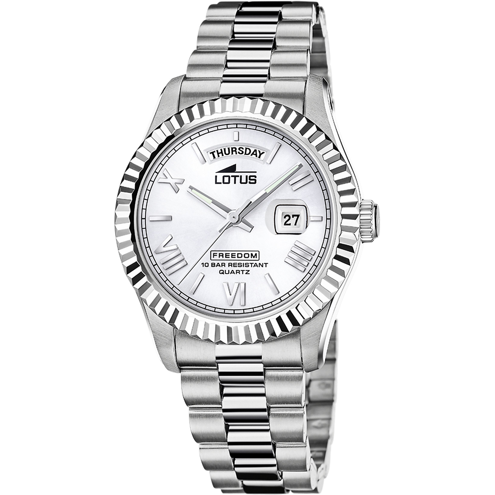 Lotus Herrenuhr 18854-1 Silbern Edelstahlband 41,5 mm