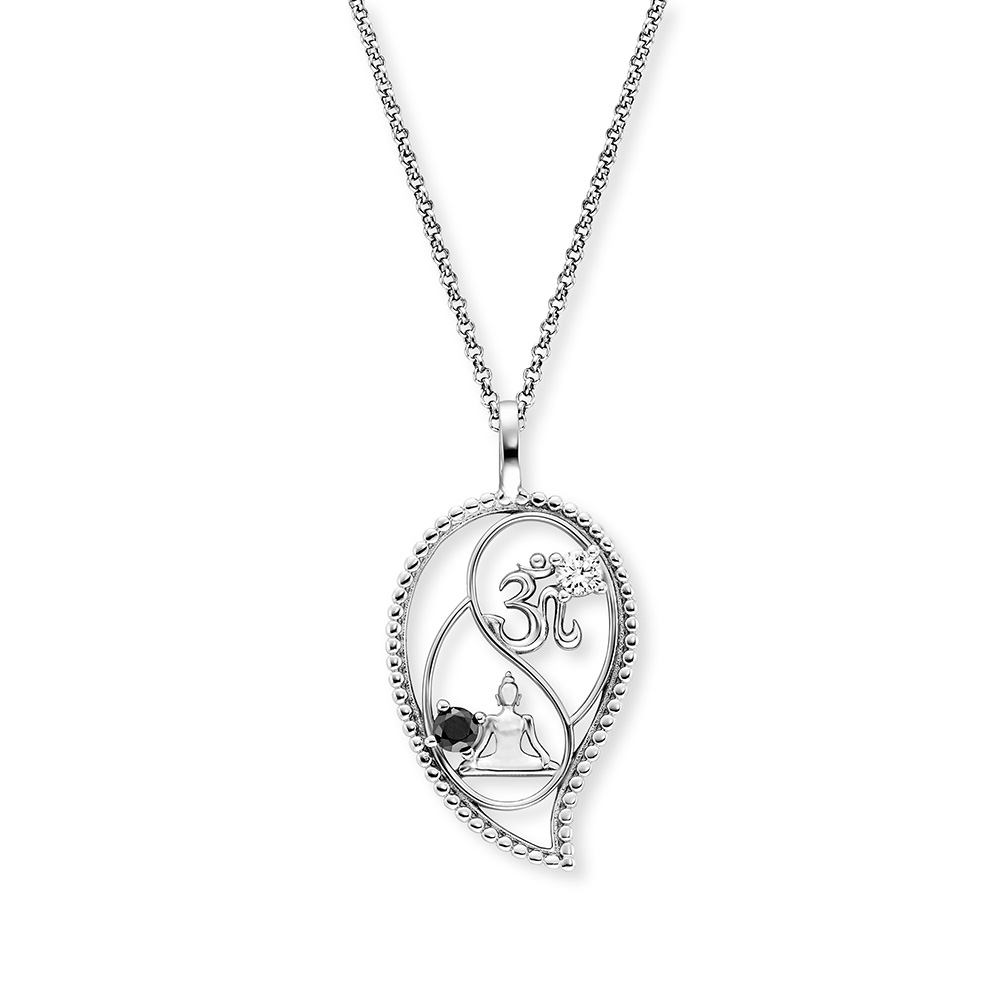 Engelsrufer Halskette Yin Yang Tropfen  925 Silber - 42+8 cm Engelsrufer Halskette Yin Yang Tropfen  925 Silber - 42+8 cm