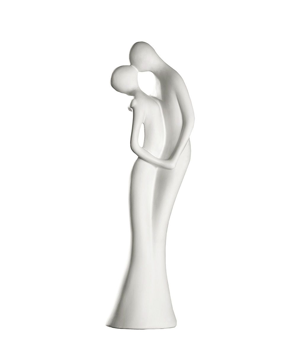 Gilde Dekoobjekt 30320 Paar "In Liebe" Keramik Cremeweiss - 46 cm